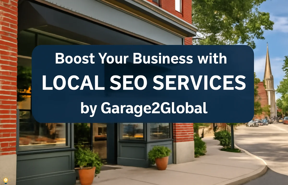 Local SEO Services by Garage2Global – Boosting visibility for local businesses with expert SEO strategies in a vibrant community setting.