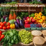 Vibrant display of organic produce, including fresh berries, leafy greens, and root vegetables, arranged to represent a Healthy Life WellHealthOrganic lifestyle.