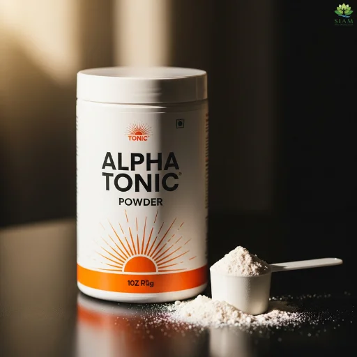 Alpha Tonic Supplement Container with Scoop – Natural Testosterone Booster for Enhanced Energy and Vitality