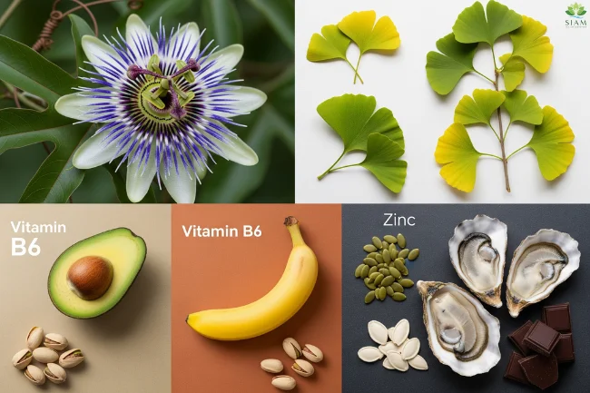 Zeneara Ingredients – Natural Ingredients for Tinnitus Relief, Passion Flower, Ginkgo Biloba, Zinc, and More