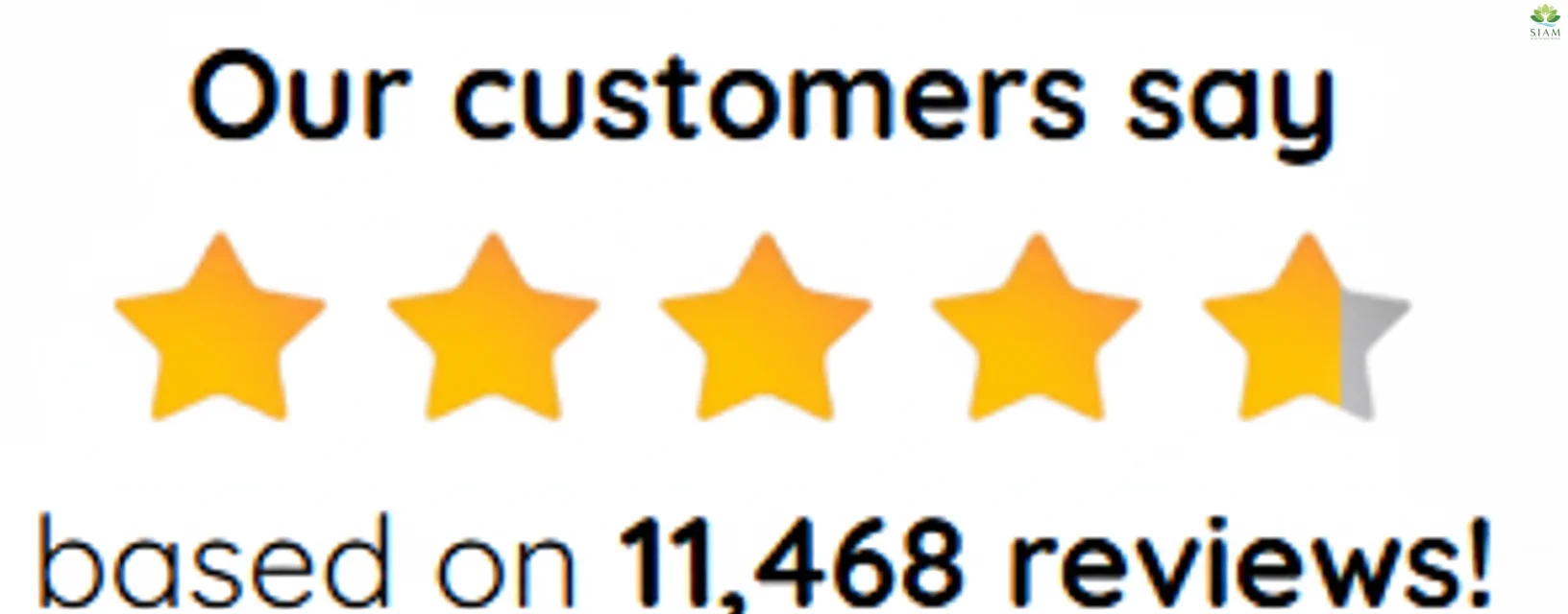 AquaPeace customer review rating with 4.5 stars based on 11,468 reviews, highlighting the positive feedback for the supplement.