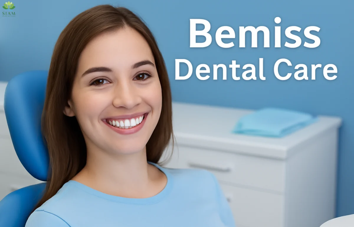 Smiling patient post-treatment at Bemiss Dental Care, showcasing a radiant smile in a modern dental office.